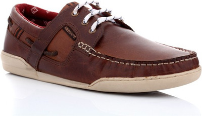 

Red Tape Men Genuine Leather Boat Shoes For Men(Brown