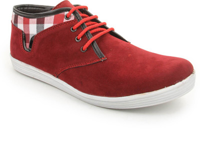 Bacca Bucci Red Casuals For Men(Red