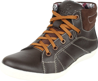 

Molessi Brown Leather Casual Boots For Men(Brown), 05;brown