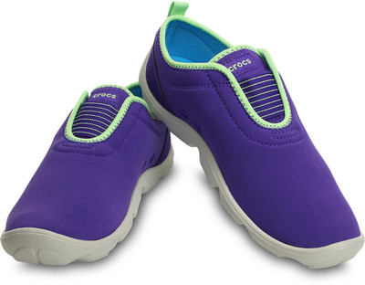 

Crocs Walking Shoes For Women(Green, Purple), Ultraviolet/pearl white