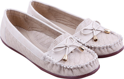 

Adorn New Look Loafers For Women(Beige, Cream