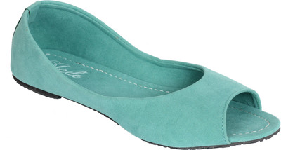 

Jade Peep Toe Bellies For Women(Green, Mint
