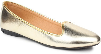 

Sindhi Footwear Venetian Loafers For Women(Gold)