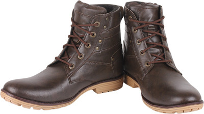 

Buenos Solid Grace Boots For Men(Brown)