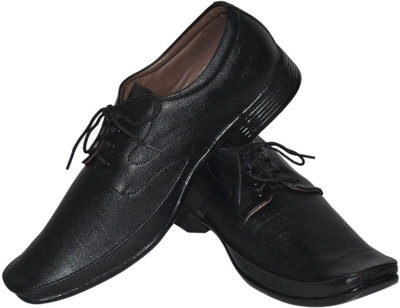 

Human Steps Big Size Lace Up Shoes For Men(Black)