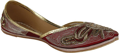 

Saashiwear Punjabi Jutis For Women(Red)