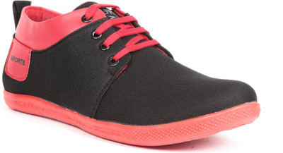 

Golden Sparrow Trendy Casual Shoes For Men(Black, Red), Red & black