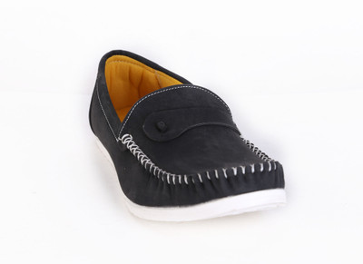 

Quarks Black Loafers For Men(Black