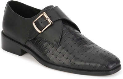 

Aditi Wasan Designer Leather Casual Shoes For Men(Black
