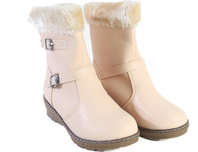 

Pinza Mid Length with Fur Lining Boots For Women(Beige