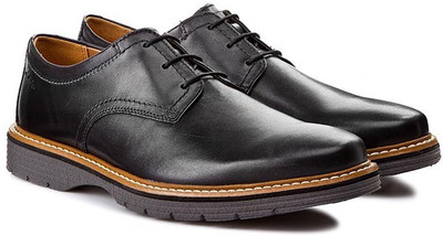 

Clarks Lace up For Men(Black, Black leather