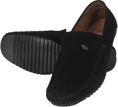 

Nexq Black Loafers For Men(Black)