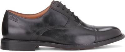 Clarks Dorset Boss Black Leather Formal Shoes