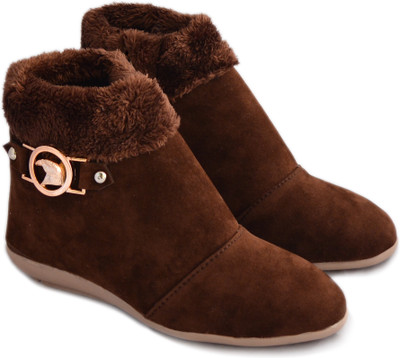 

Myra Party Wear Boots For Women(Brown)
