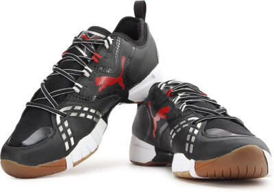 

Puma Vindicate Sports Shoe For Men(Black, Black-high risk red-white