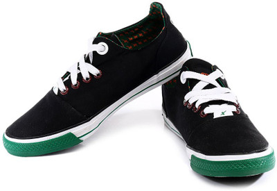 

Sparx Trendy Black Green Canvas Shoes For Men(Black, Green