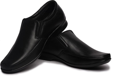 

LINCON Genuine Leather Slip On For Men(Black