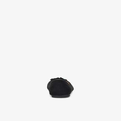 Addons Addons Floral Sequins Suede Ballerinas Bellies