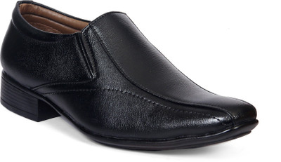 

Levanse Office wear Slip On For Men(Black, Matte black