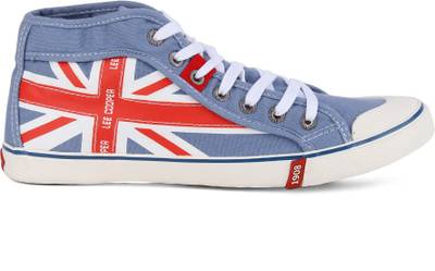 Lee Cooper Men Mid Ankle Canvas Sneakers