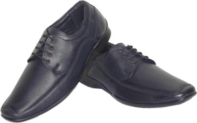 

Azzaro Black Genuine Leather Hacker Lace Up Shoes For Men(Black