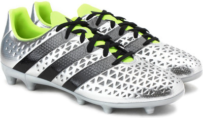 

ADIDAS ACE 16.3 FG Men Football Shoes For Men(Silver, Silver met./solar yellow/solar red
