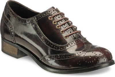 

Hats Off Accessories Bordo Brogues Lifestyle Shoes Corporate Casuals For Women(Maroon