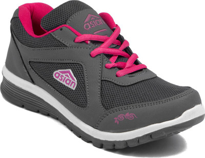 

Asian Running Shoes For Women(Grey, Pink