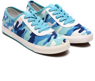 

Nell W-748 Canvas Shoes For Women(Blue)