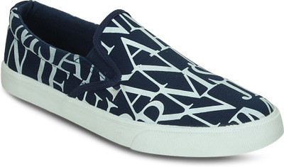 

Get Glamr PRINTED SNEAKERS Canvas Shoes For Men(Navy)