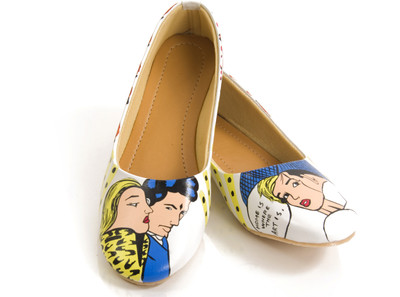 6 OFF on Al Artz Hand Painted Shoes Funky Casual Ballerina For
