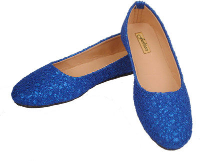 

Fashion Casual Blue Sparkle Bellies For Women(Blue