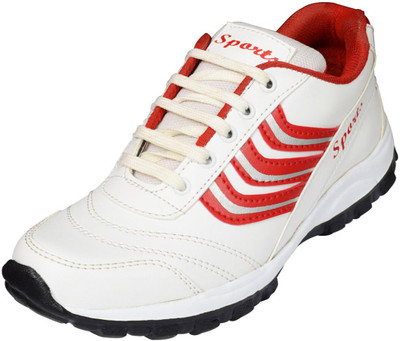 

Elvace 8028 Running Shoes For Men(White, Red, 828;white