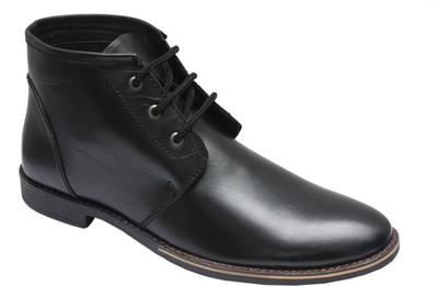 

Bxxy Genuine Leather Designer Boots For Men(Black)