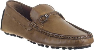

H&V Loafers For Men(Beige, Brown