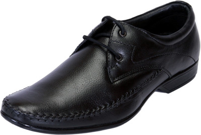 Shoebook Genuine Leather Lace Up Shoes For Men(Black) Shoebook Genuine Leather Lace Up Shoes For Men(Black)