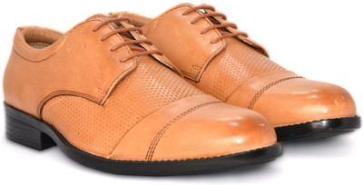 

Alberto Calza Genuine Leather Modern Oxford Lace Up For Men(Tan