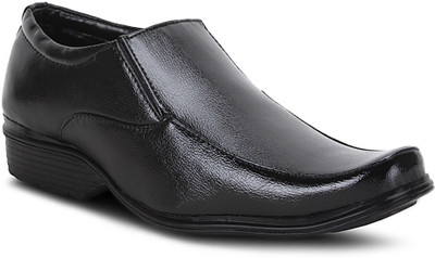 

Get Glamr Black Men's Slip On Shoes For Men(Black