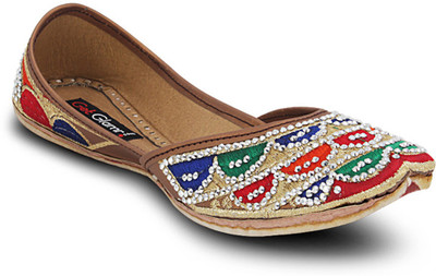 

Get Glamr Designer Mojaris For Women(Multicolor, Red