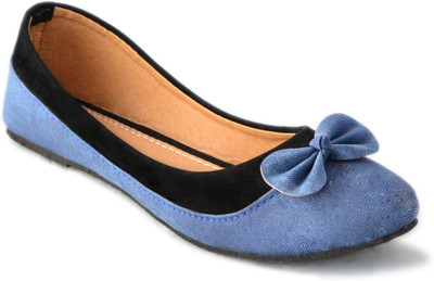 

Myra Denim Bow Bellies For Women(Blue)