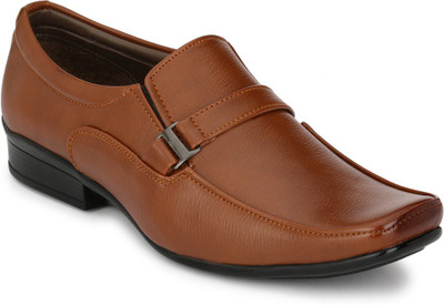

Footlodge Formal Shoes Slip On For Men(Tan