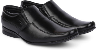 

Provogue Genuine Leather Slip on Shoes For Men(Black