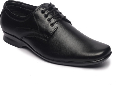 

Feather Leather Genuine Black Lace Up Shoes For Men(Black)