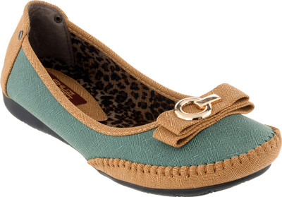 

Shuz Touch Bellies For Women(Green, Tan