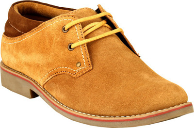 

GAI Tan Leather Casual Shoes For Men(Tan)
