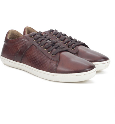 

WROGN Genuine Leather Sneakers For Men(Tan, Brown