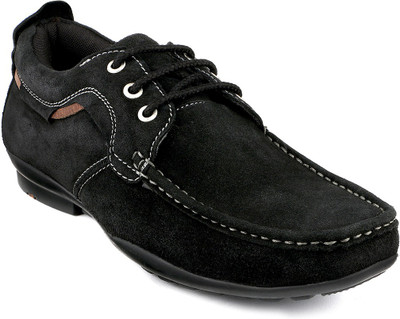 

Escaro Suede Leather Casuals For Men(Black
