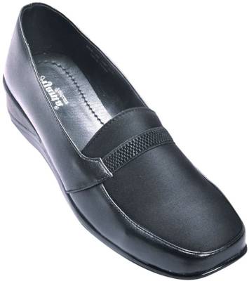 Ajanta Black Pump Slip On Shoes