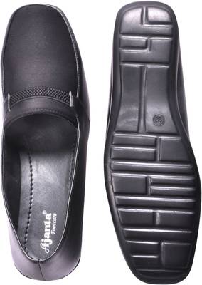 Ajanta Black Pump Slip On Shoes