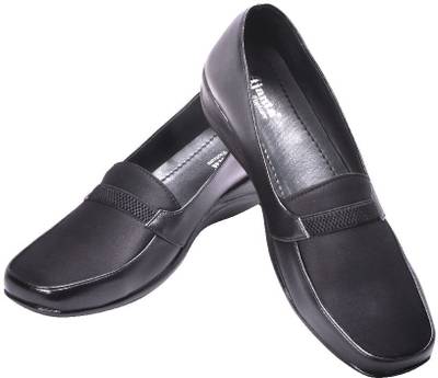 Ajanta Black Pump Slip On Shoes